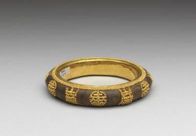 图片[2]-Agarwood bracelet with longevity symbols, Qing dynasty (1644-1911)-China Archive